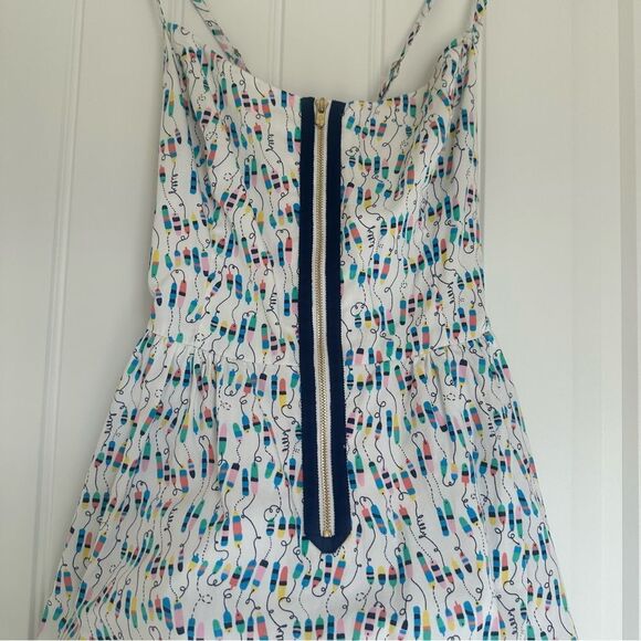 Lilly Pulitzer Sz 2 Oh Buoy Alexi Nautical Mini Dress Beachy Cottagecore Whimsy - Picture 4 of 11